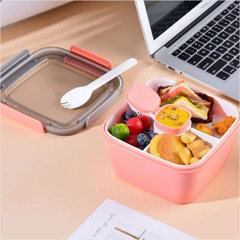 Lancheira Portátil 2 Camadas Salada - PP Livre BPA