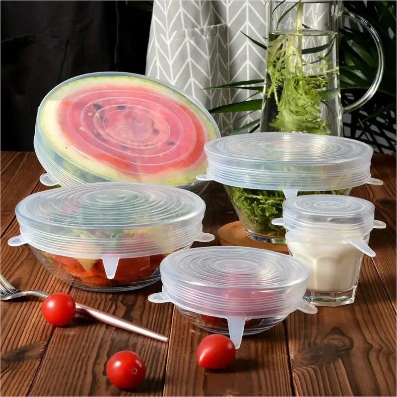 Tampa Silicone Ajustável - Reutilizável Livre BPA