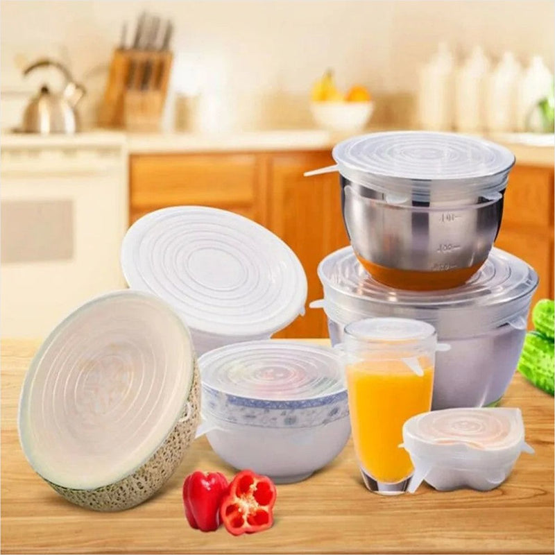 Tampa Silicone Ajustável - Reutilizável Livre BPA