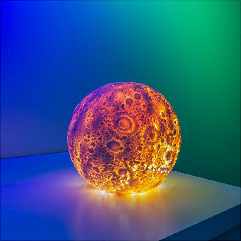 Luminária Lua 3D Realista - PVC Flexível Bivolt