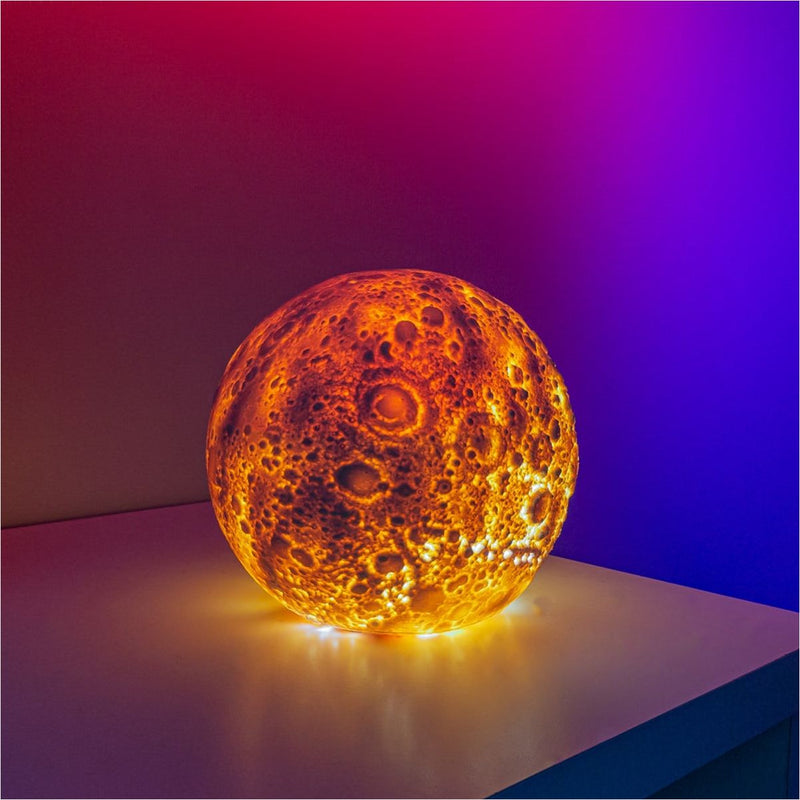 Luminária Lua 3D Realista - PVC Flexível Bivolt