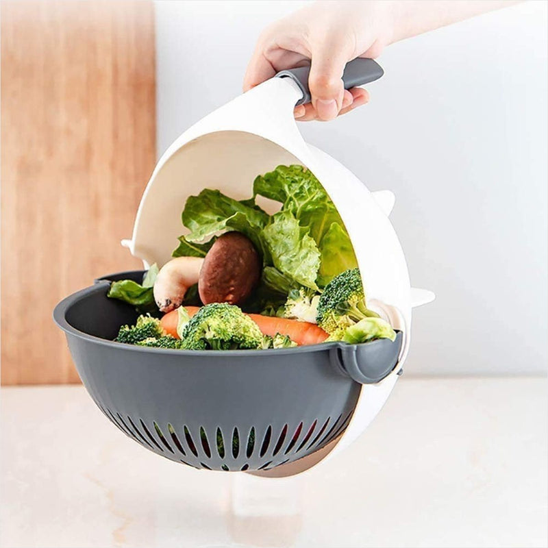 Cortador Manual 4 em 1 Portátil – Rale, Corte e Triture com Praticidade e Sem Sujeira na Cozinha!