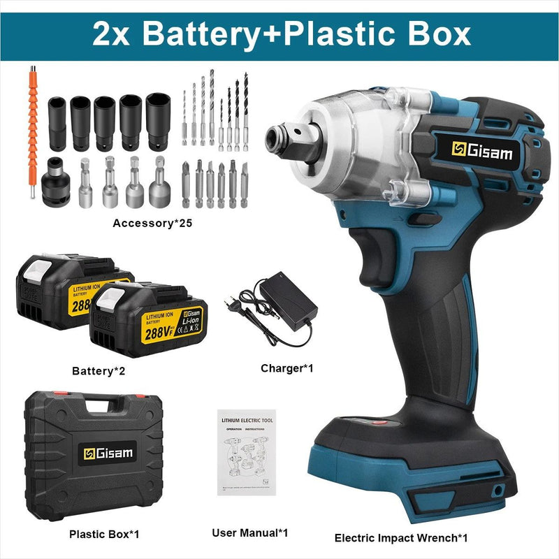 Chave Impacto Elétrica Makita 18V - Brushless 320N.M