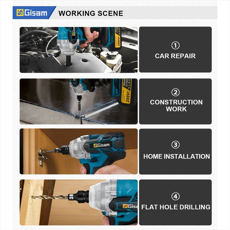 Chave Impacto Elétrica Makita 18V - Brushless 320N.M