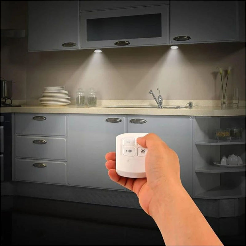 Kit 3 Spot LED DAFUSHOP - Sem Fio Controle Remoto
