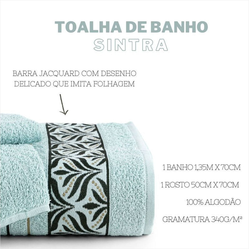 Jogo Banho Sintra 2 Peças Marine Algodão