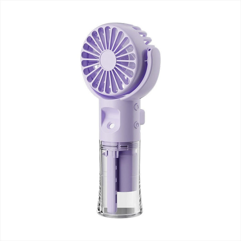Mini Ventilador Portátil Névoa Água USB Recarregável
