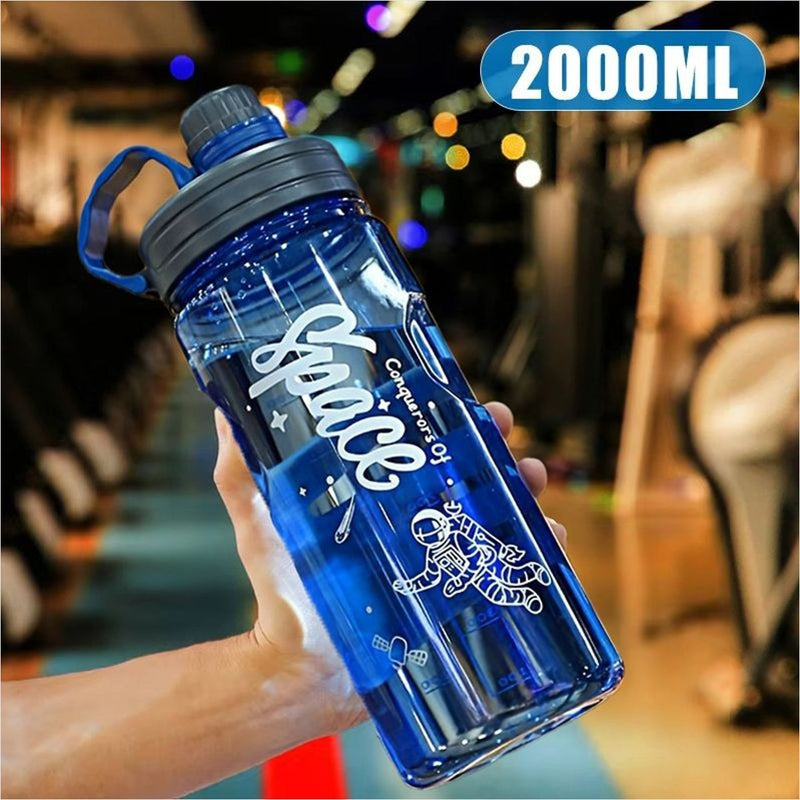 Garrafa Água Esportiva Filtro 1.1L 2L 3L ABS