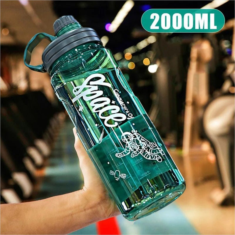 Garrafa Água Esportiva Filtro 1.1L 2L 3L ABS