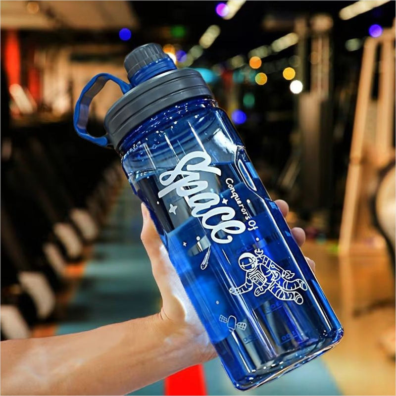 Garrafa Água Esportiva Filtro 1.1L 2L 3L ABS
