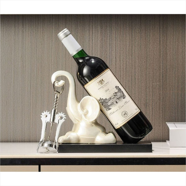 Suporte Vinho Elefante Decorativo Armário Bar
