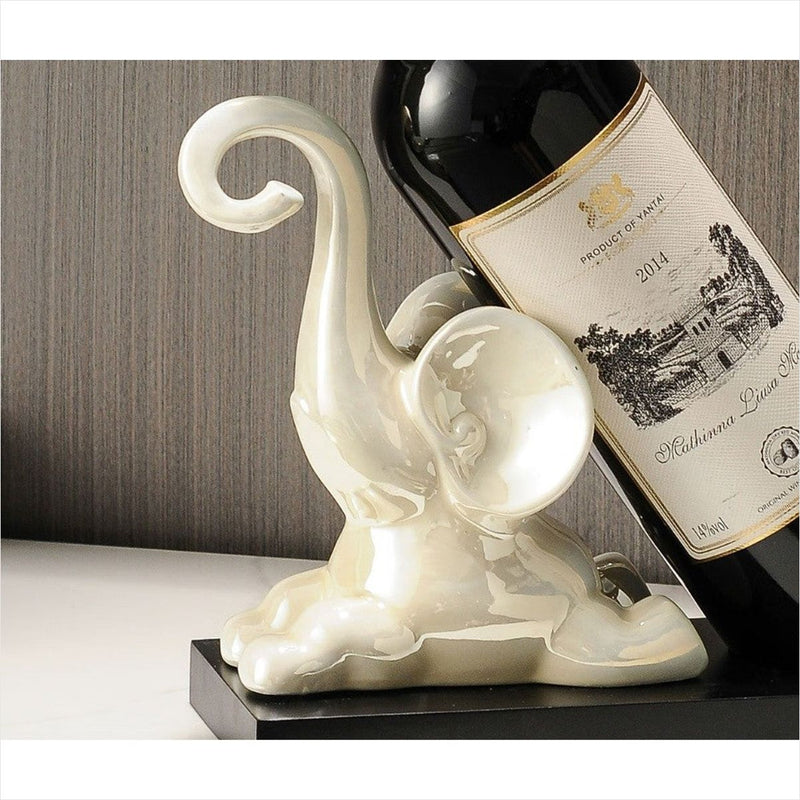Suporte Vinho Elefante Decorativo Armário Bar