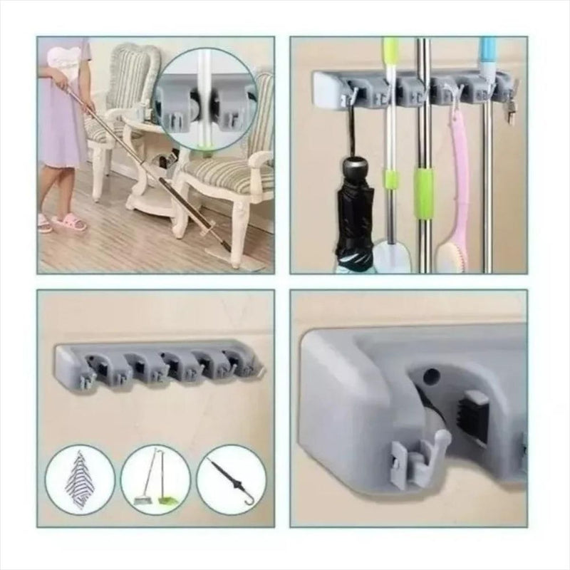 Suporte Parede Multiuso 6 Ganchos 529717