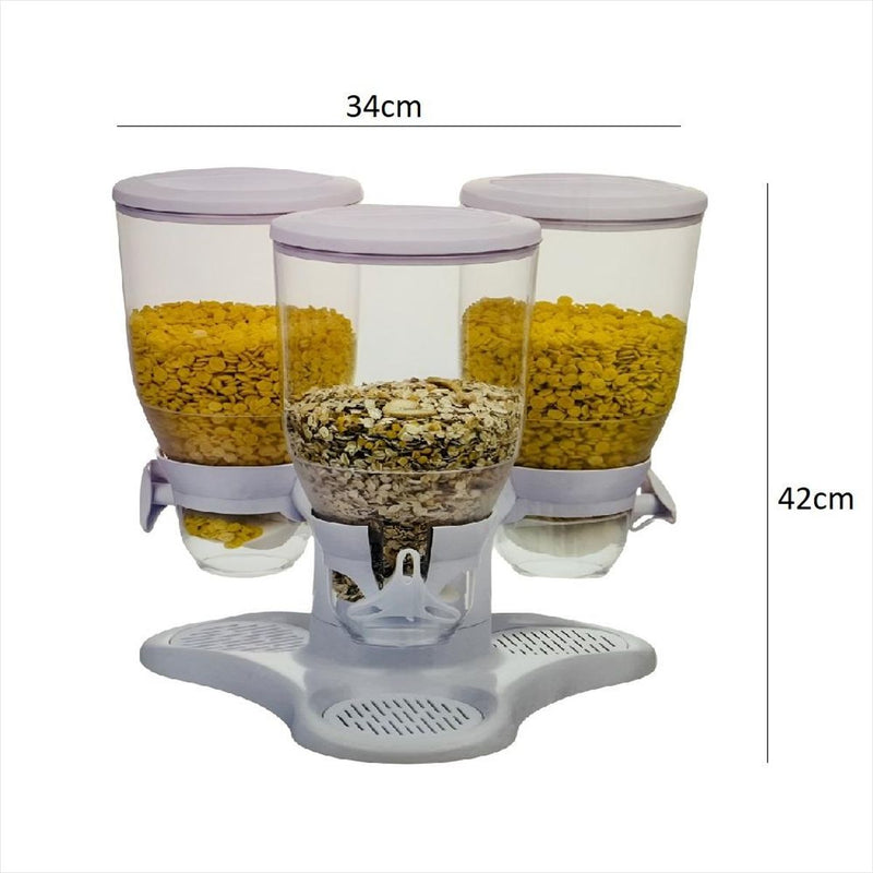 Dispensador Triplo Giratório Cereais 529717