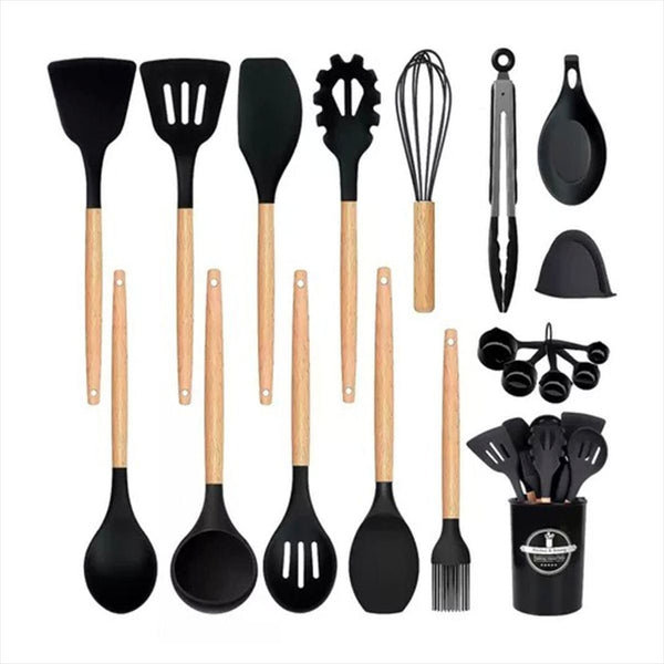 Kit Utensílios Cozinha Silicone 12 Peças 503241