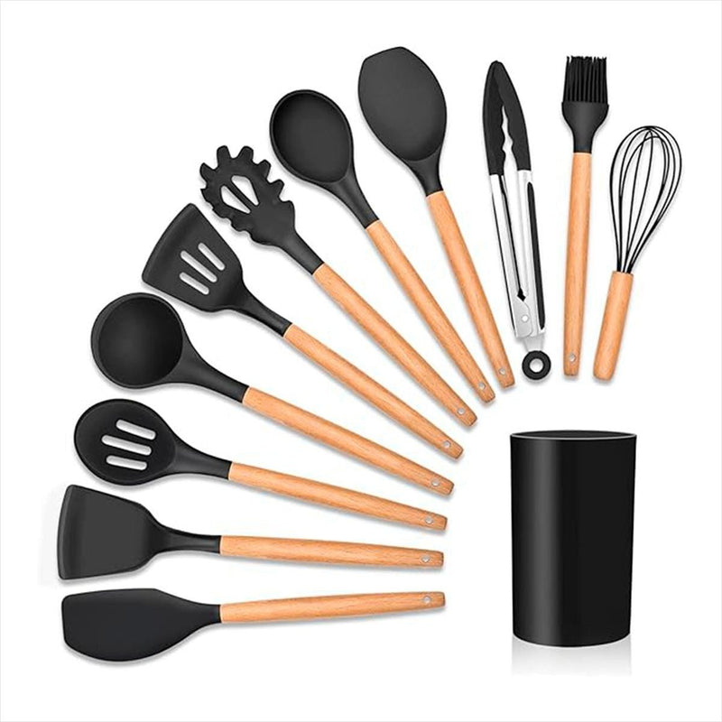 Kit Utensílios Cozinha Silicone 12 Peças 503241