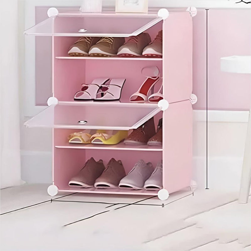 Sapateira Desmontável Rosa 60x42x32cm 529717