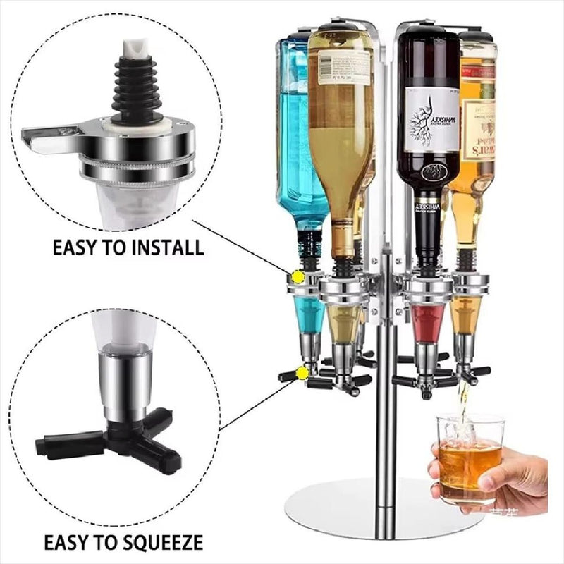 Dispensador Bebidas Giratório 4 Garrafas 45ml 529717