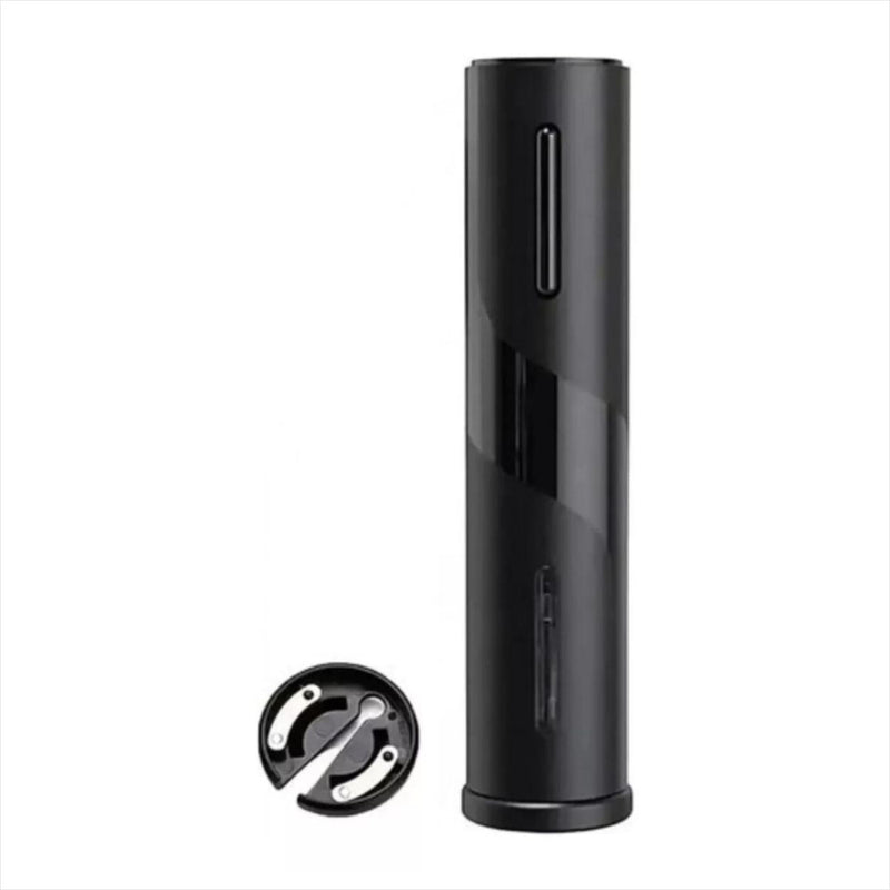 Abridor de Vinho Elétrico Premium Preto a Pilhas