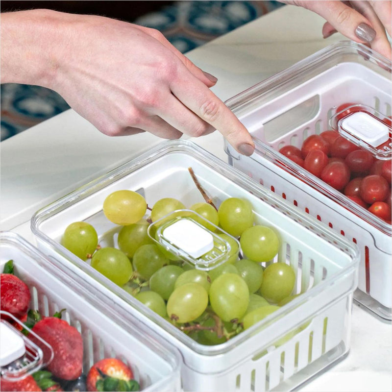 Organizador Geladeira Cesto Acrílico 2.2 Litros