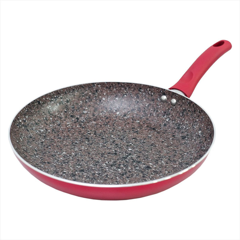 Frigideira Antiaderente Granito Vermelha 28cm