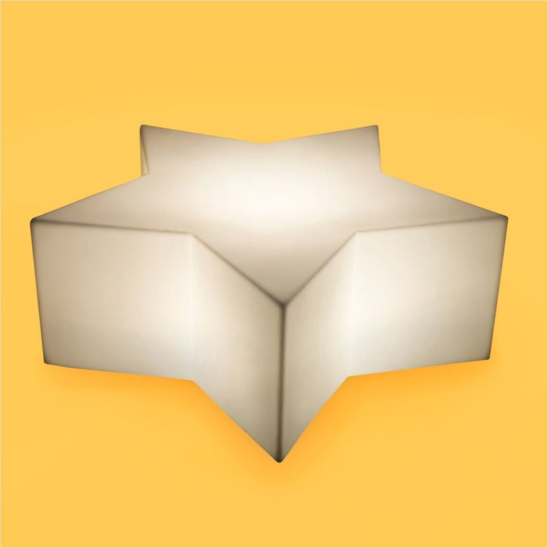 Puff Star LED Assento Bivolt Polietileno Estrela