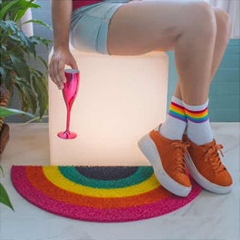 Cubo Mágico LED Assento Bivolt Polietileno