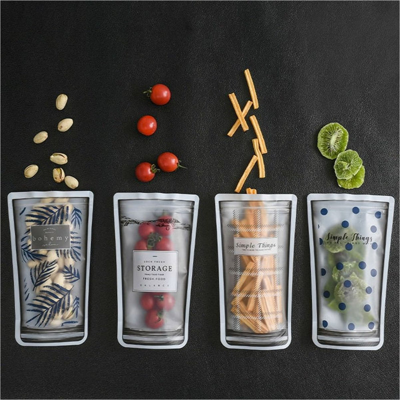 Kit 4 Porta Alimentos Silicone Reutilizável