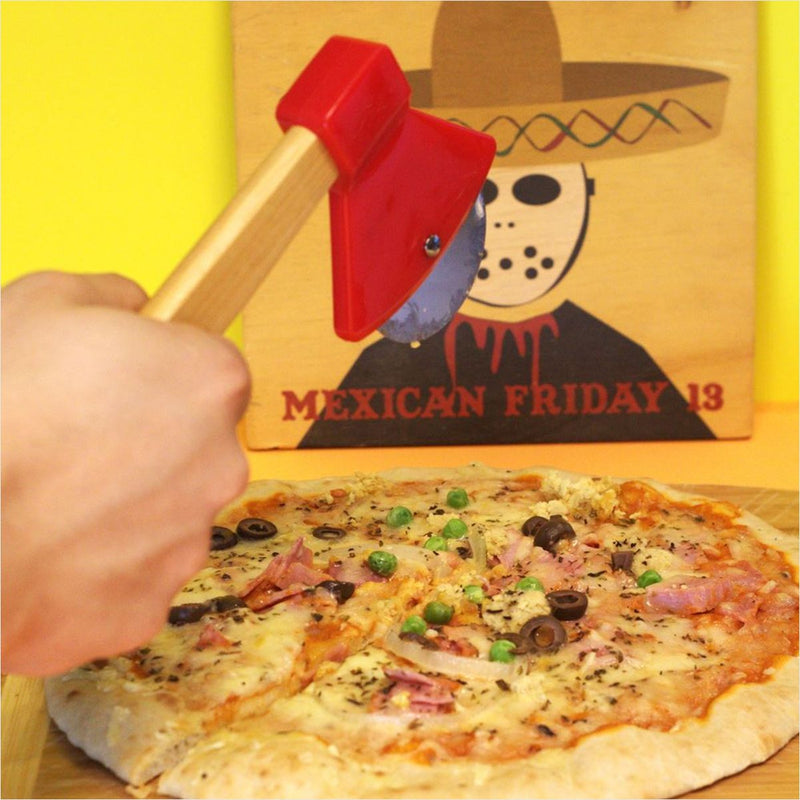 Cortador de Pizza Lenhador Inox Cabo Madeira