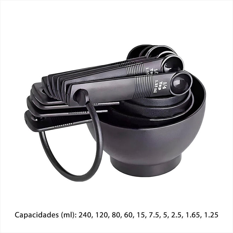 Conjunto Colheres Medidoras Plástico 10 Peças