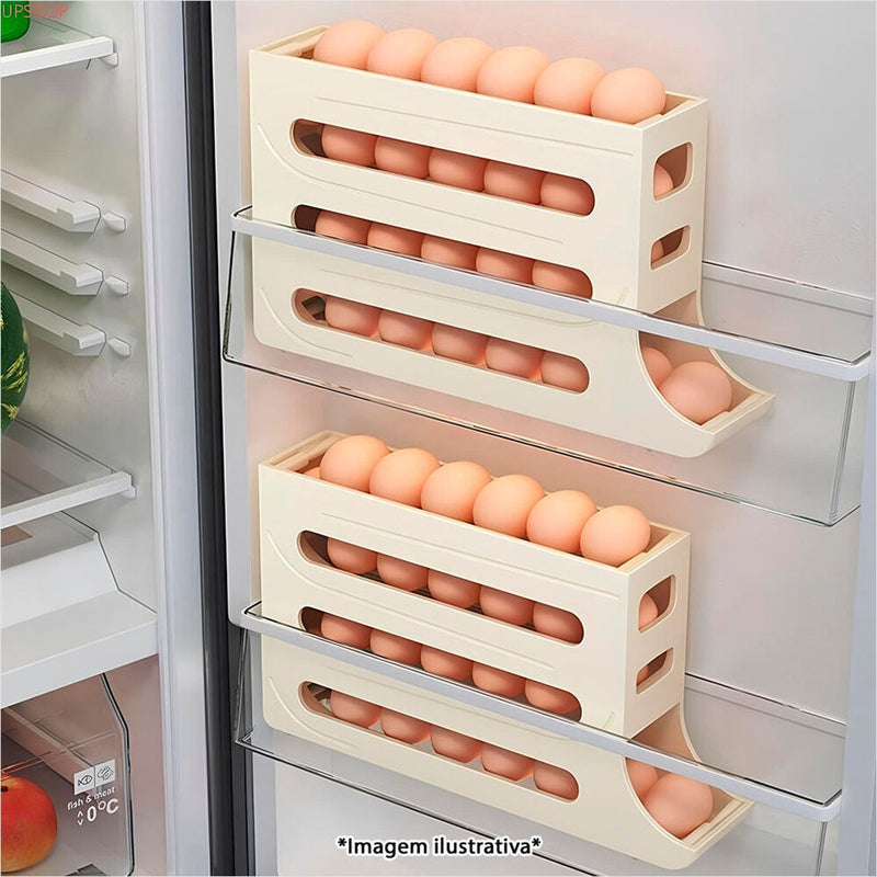 Organizador de Ovos Dispenser - 30 Ovos - Geladeira