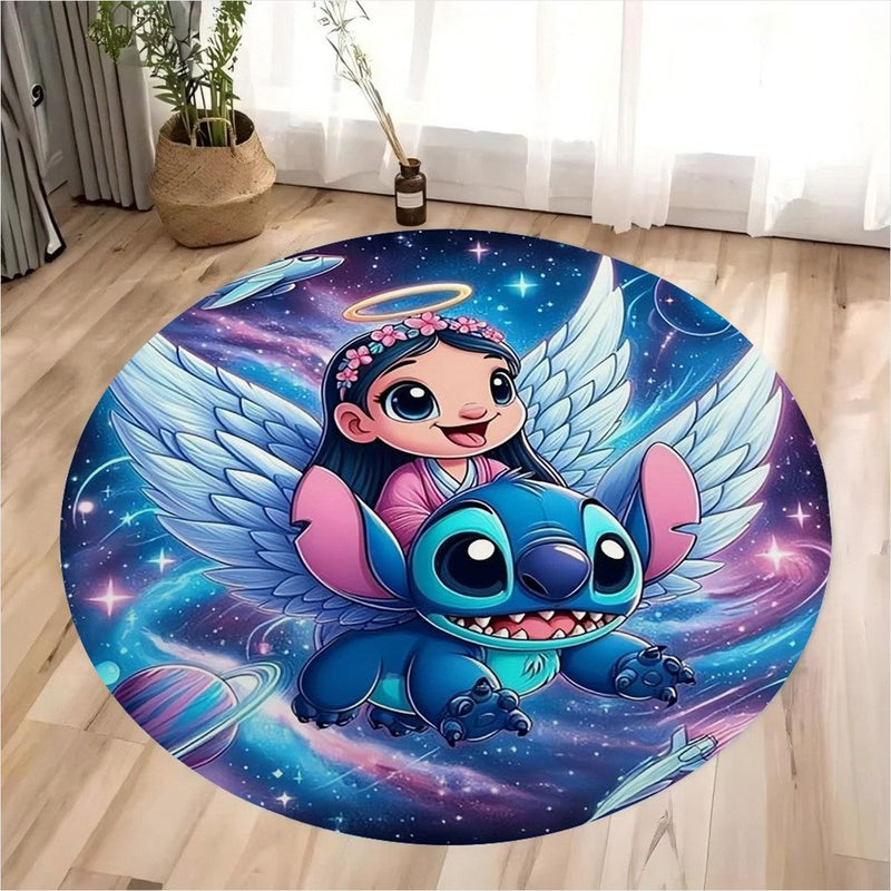 Tapete Redondo Miniso Disney Stitch - Antiderrapante