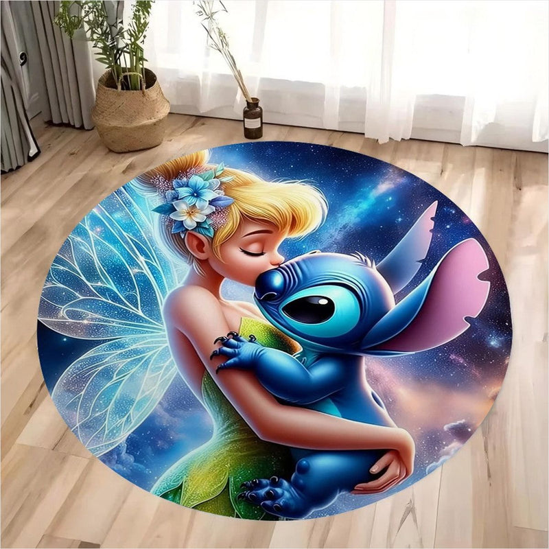 Tapete Redondo Miniso Disney Stitch - Antiderrapante