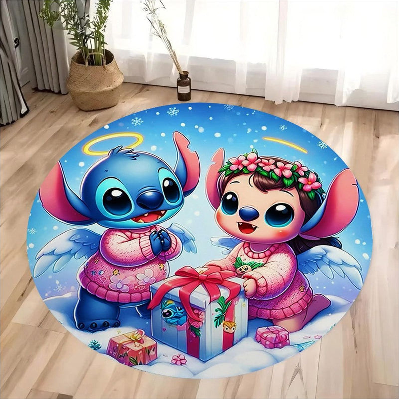 Tapete Redondo Miniso Disney Stitch - Antiderrapante