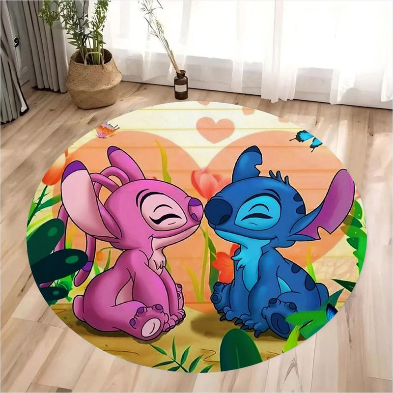 Tapete Redondo Miniso Disney Stitch - Antiderrapante