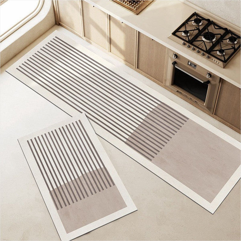 Tapete Cozinha Elíptico Diatomita Super Absorvente