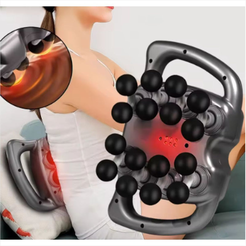 Pistola Massageadora Muscular - Alta Frequência com 16 Cabeças.