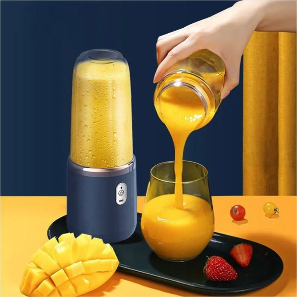 Mini Liquidificador - Portátil - Recarregável - 2 Copos