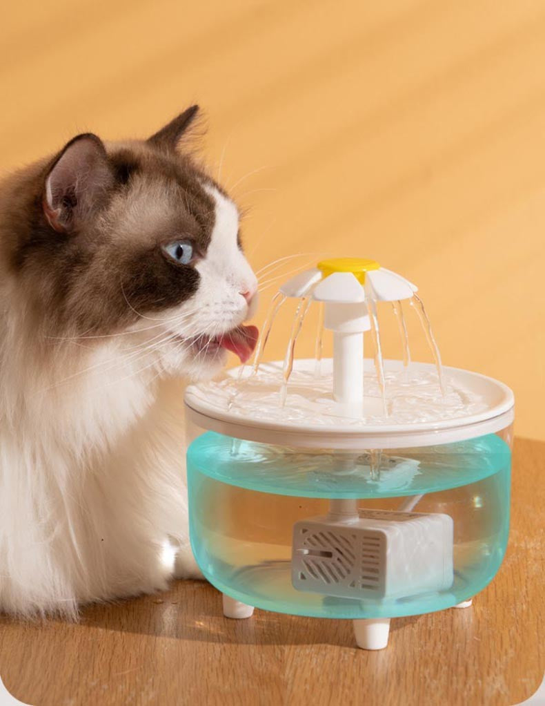 Usb elétrico mudo 1l fonte de água para animais de estimação automático gat