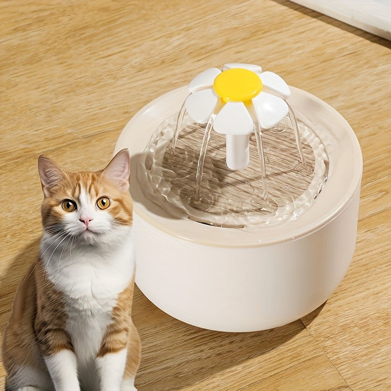 Usb elétrico mudo 1l fonte de água para animais de estimação automático gat