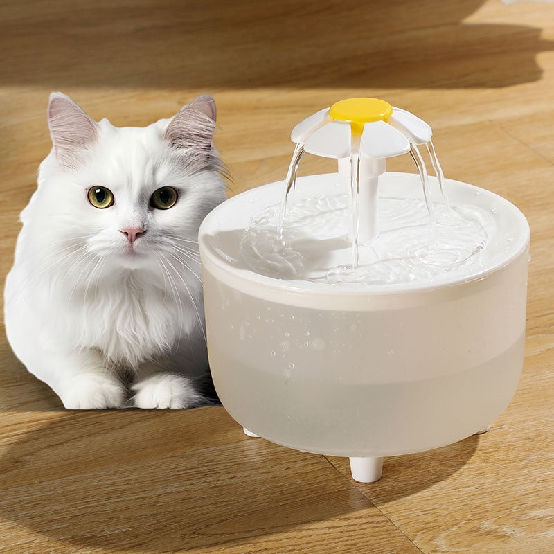Usb elétrico mudo 1l fonte de água para animais de estimação automático gat